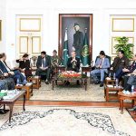 Prime Minister Muhammad Shehbaz Sharif meeting with a delegation of Pakistan Business Council