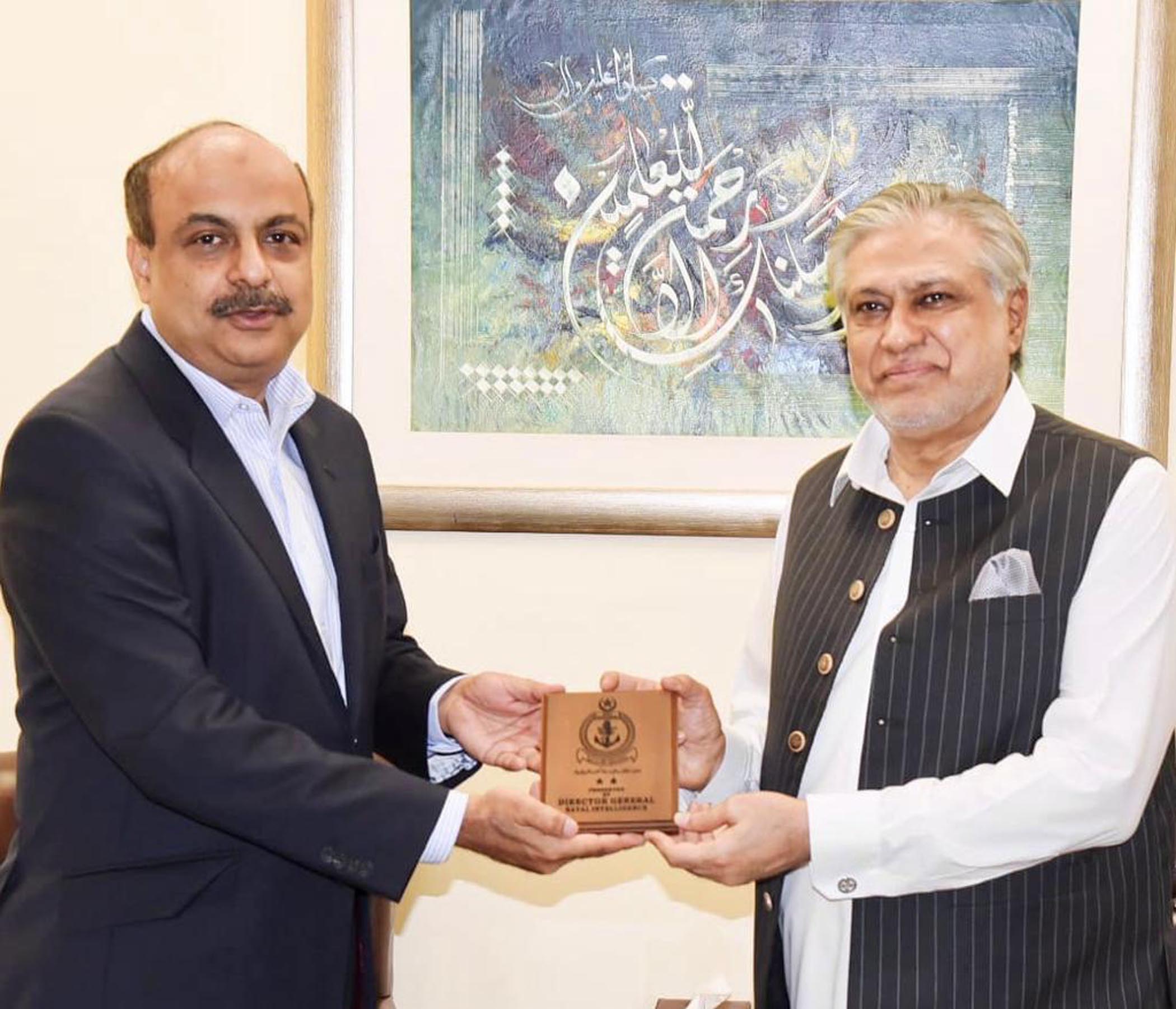 DG Naval Intelligence calls on Finance Minister