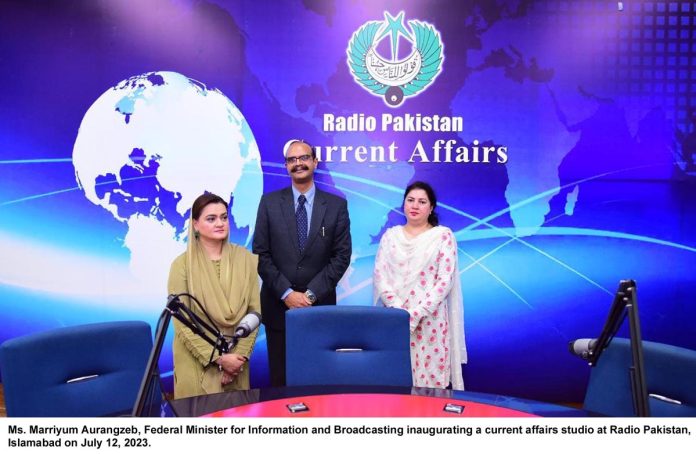Marriyum inaugurates 12 new studios at Radio Pakistan