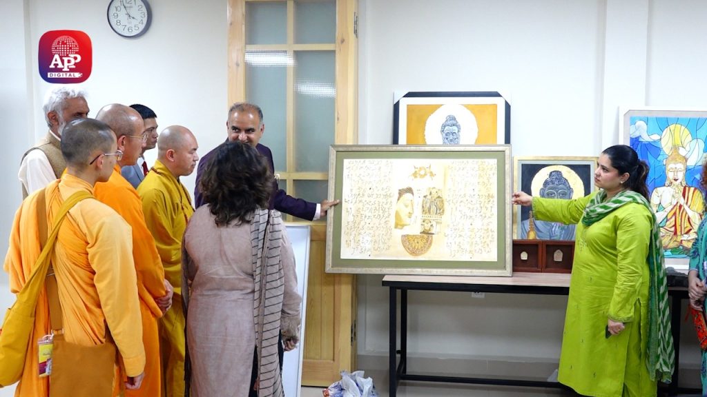 Young artists call on Chairman Gandhara Task Force