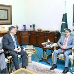 U.S. Ambassador to Pakistan Mr. Donald Blome calls on the caretaker Prime Minister Anwaar-ul-Haq Kakar