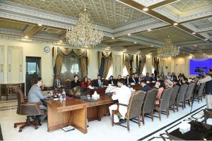 A delegation of Harvard University students called on Caretaker Prime Minister Anwaar-ul-Haq Kakar