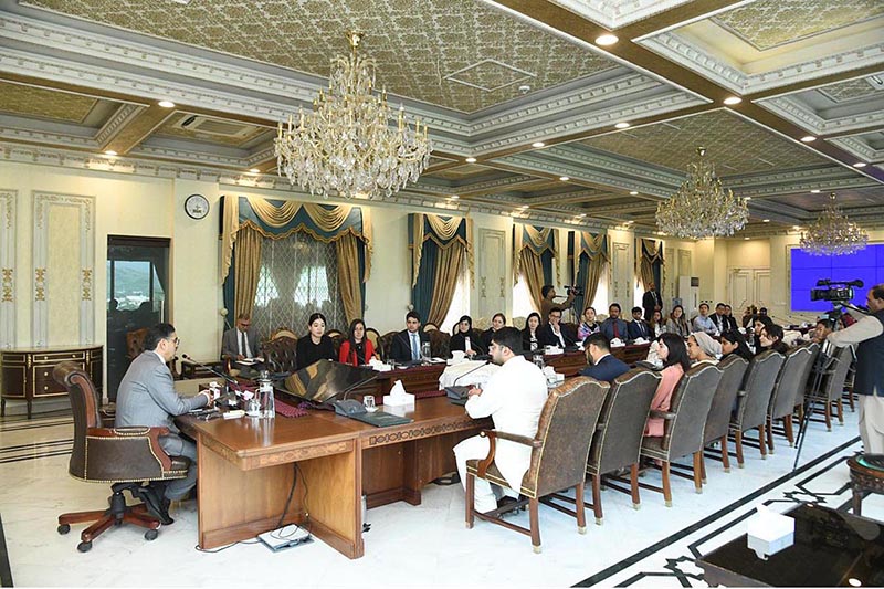 A delegation of Harvard University students called on Caretaker Prime Minister Anwaar-ul-Haq Kakar