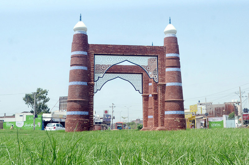 A beautiful view of Ibn e sina chowk in the city