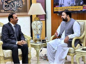 National Coordinator, NACTA, Muhammad Tahir Rai called on Caretaker Federal Minister for Interior Sarfraz Ahmed Bugti