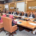 President Dr Arif Alvi chairing the 23rd meeting of the Board of Governors of the National School of Public Policy, at Aiwan-e-Sadr