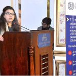 Special Assistant to Prime Minister on Youth Affairs, Ms. Shaza Fatima Khawaja addressing a seminar on "Rights of Domestic Workers and the Ratification of ILO Convention C-189" organized by Pakistan Workers Federation