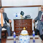 Caretaker Chief Minister of Sindh Maqbool Baqar called on caretaker Prime Minister Anwaar-ul-Haq Kakar