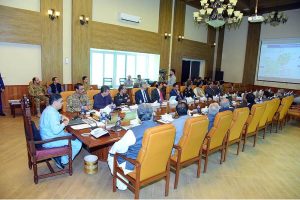 Caretaker Prime Minister Anwaar-ul-Haq Kakar chairs a meeting to review security situation in the country, especially Balochistan