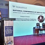 Ayesha Raza Farooq, Chairperson Special Committee on Anti-Rape Law addressing during National Conference of Service Providers Gender Based Violence: From Legislation to Implementation