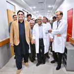 Chairman Pakistan People's Party and Foreign Minister Bilawal Bhutto Zardari visiting after inauguration of Sindh Institute of Urology and Transplantation (SIUT) Medical Complex Sukkur