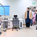 Chairman Pakistan People's Party and Foreign Minister Bilawal Bhutto Zardari visiting after inauguration of Sindh Institute of Urology and Transplantation (SIUT) Medical Complex Sukkur