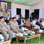 Prime Minister Muhammad Shehbaz Sharif addressing the ground breaking and inauguration ceremony of various development projects for Islamabad and Rawalpindi
