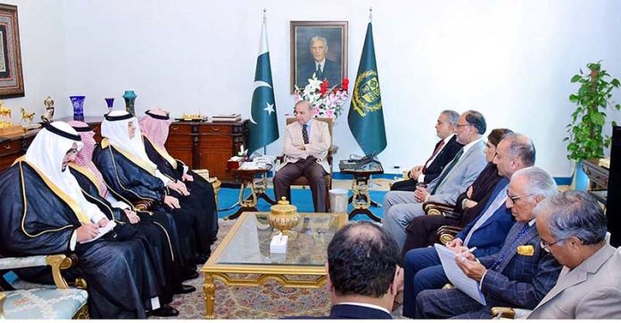 Vice Foreign Minister of the Kingdom of Saudi Arabia Eng. Waleed Abdulkarim Al-Khereiji calls on Prime Minister Muhammad Shehbaz Sharif