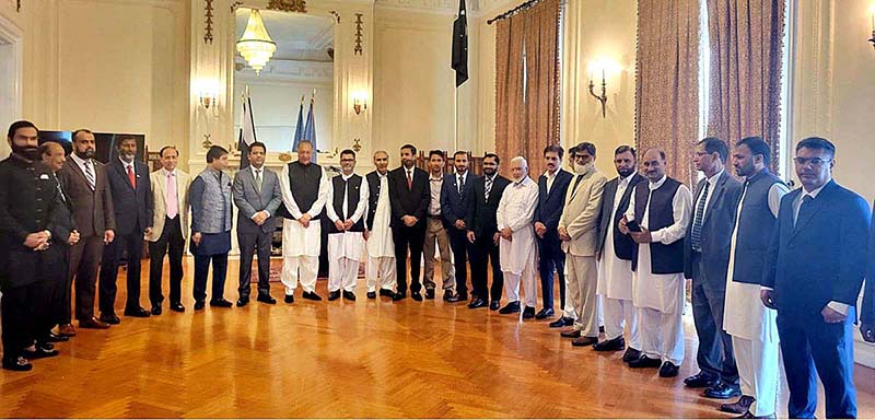 A group picture of the Officers, Staff, and Interns of the Permanent Mission of Pakistan to the UN and the Consulate General NewYork with Ambassador Munir Akram Permanent Representative of Pakistan to the UN on the occasion of the Independence Day of Pakistan was held in a dignified manner at Pakistan's Mission to the United Nations, New York, jointly with the Consulate General of Pakistan