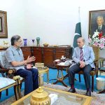 Advisor to Prime Minister on Kashmir Affairs and Gilgit Baltistan Qamar Zaman Kaira calls on Prime Minister Muhammad Shehbaz Sharif