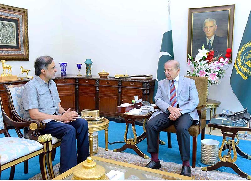 Advisor to Prime Minister on Kashmir Affairs and Gilgit Baltistan Qamar Zaman Kaira calls on Prime Minister Muhammad Shehbaz Sharif