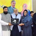 Governor of the Punjab Engr. Muhammad Baligh Ur Rehman Distributing Laptops to students at the Prime Minister’s Youth Laptop Program Ceremony at the Islamia Universiry Bahawalpur