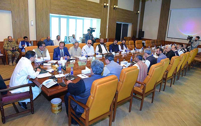 A delegation of Quetta Chamber of Commerce and Industry calls on Caretaker Prime Minister Anwaar-ul-Haq Kakar