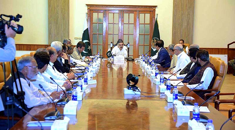 A delegation of Quetta Chamber of Commerce and Industry calls on Caretaker Prime Minister Anwaar-ul-Haq Kakar