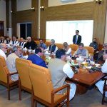 A delegation of Quetta Chamber of Commerce and Industry calls on Caretaker Prime Minister Anwaar-ul-Haq Kakar