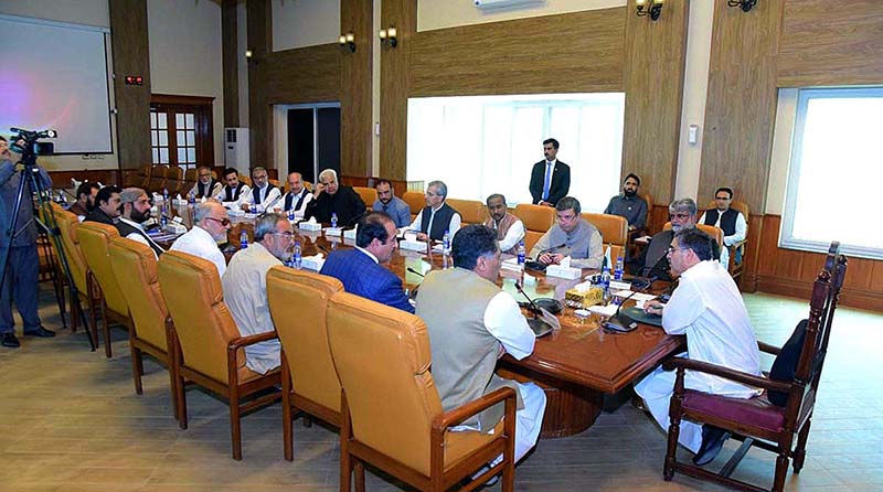 A delegation of Quetta Chamber of Commerce and Industry calls on Caretaker Prime Minister Anwaar-ul-Haq Kakar