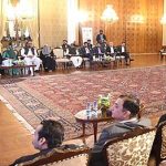 President Dr. Arif Alvi addressing the closing ceremony of Huawei ICT Competition 2022-23 at Aiwan-e-Sadr