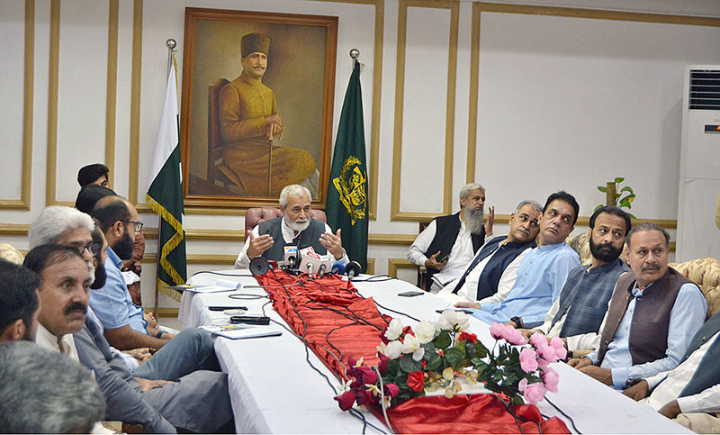 Coordinator to Prime Minister Khawaja Ahmad Hassan chaired a meeting regarding ongoing cleanup operation in the provincial capital