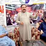 President Press Club Ghulam Murtaza Kalhoro addressing to a seminar on the mark Youm-e-Istehsal (Exploitation Day) on August 5 to show solidarity with Kashmir People at Press Club