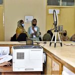 Students are getting guidance regarding admissions at Central Admission cell, Abbasia Campus the Islamia University