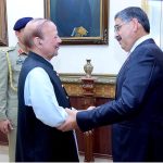 President Azad Jammu and Kashmir Barrister Sultan Mehmood Chauhdary calls on Caretaker Prime Minister Anwaar-ul-Haq Kakar