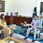Chairperson of National Commission on the Rights of Child and Former Senator Ayesha Raza Farooq called on Caretaker Prime Minister Anwaar-ul-Haq Kakar