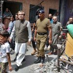 Caretaker Federal Minister for National Heritage & Culture Syed Jamal Shah is visiting a Christian Colony Jaranwala