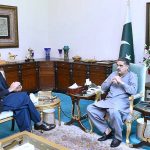 Minister for Energy, Power and Petroleum Muhammad Ali calls on Caretaker Prime Minister Anwaar-ul-Haq Kakar