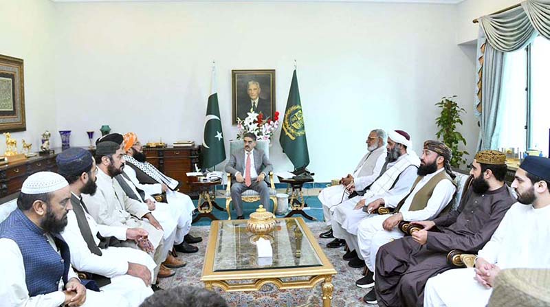 A delegation of Jamiat Ulema-e-Islam led by Senator Maulana Abdul Ghafoor Haideri called on caretaker Prime Minister Anwaar-ul-Haq Kakar