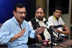 PIO/MD APP, Muhammad Asim Khichi addressing the Training Workshop for the journalists of Balochistan organized by PFUJ Workers at PID