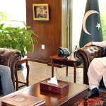 Ambassador of Islamic Republic of Iran Mr. Reza Amiri Moghaddam calling on Chairman Senate, Muhammad Sadiq Sanjrani at Parliament House