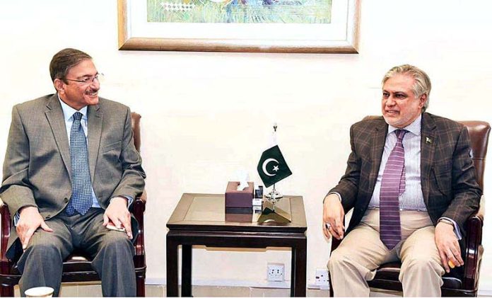 A delegation of Pakistan Cricket Board (PCB) headed by Chairman Muhammad Zaka Ashraf called on Federal Minister for Finance and Revenue Senator Mohammad Ishaq Dar at Finance Division