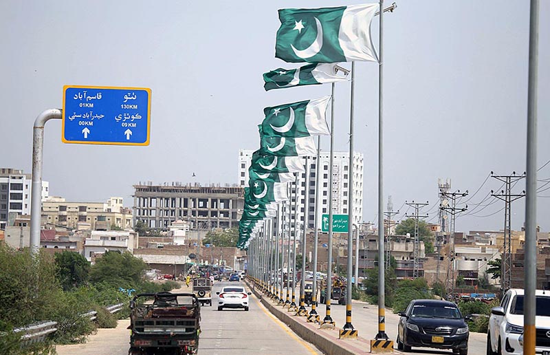 Vendor selling flags and other stuff related to Independent Day at Jail Road