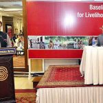 Secretary Agriculture KP Mr. Muhammad Javed Marwat addressing during Baseline Validation Workshop for Livelihood and Food Security Activity organized by Food and Agriculture Organization of the United Nations