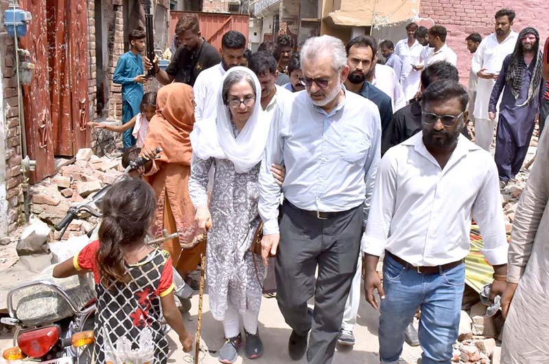 Justice of the Supreme Court of Pakistan, Justice Qazi Faez Isa is visiting Christian Colony Jaranwala