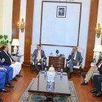 A delegation of Pakistan People's Party called on caretaker Prime Minister Anwaar-ul-Haq Kakar