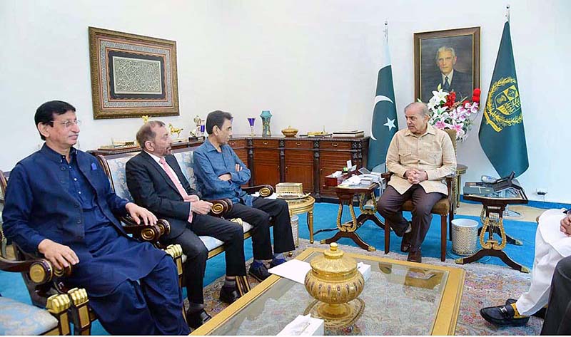A delegation of MQM calls on Prime Minister Muhammad Shehbaz Sharif