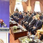 President Dr Arif Alvi addressing the inaugural session of MED-Health Expo and Summit 2023