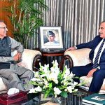 Pakistan's High Commissioner-designate to Malaysia, Syed Ahsan Raza Shah, calls on President Dr. Arif Alvi at Aiwan-e-Sadr