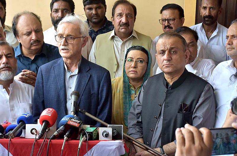 The Chief Executive of Istehkam-e-Pakistan Party Jahangir Tareen, along with President Aleem Khan, offers condolences on the passing of brother-in-law of Dr. Firdous Ashiq Awan's in Kobey Chak