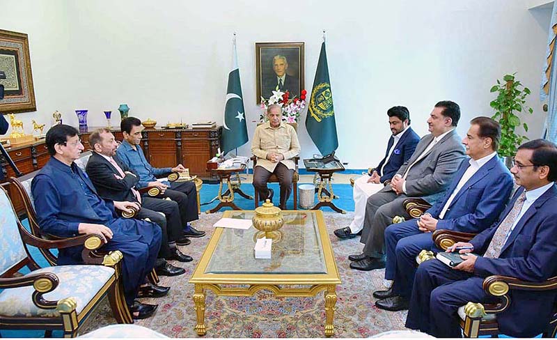 A delegation of MQM calls on Prime Minister Muhammad Shehbaz Sharif
