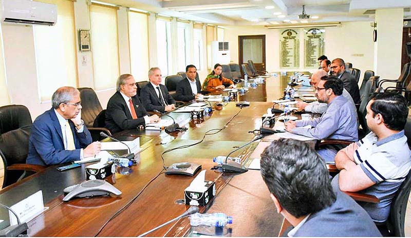 Federal Minister for Finance and Revenue Senator Muhammad Ishaq Dar chaired the meeting of Steering Committee to oversee and guide the progress of work related to outsourcing of airports operations at Finance Division