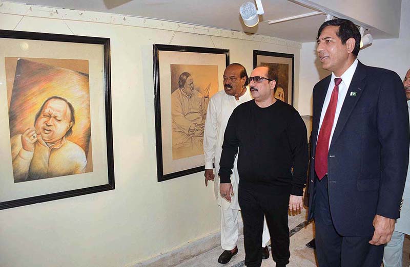 Photo exhibition on 26th anniversary of Nusrat Fateh Ali