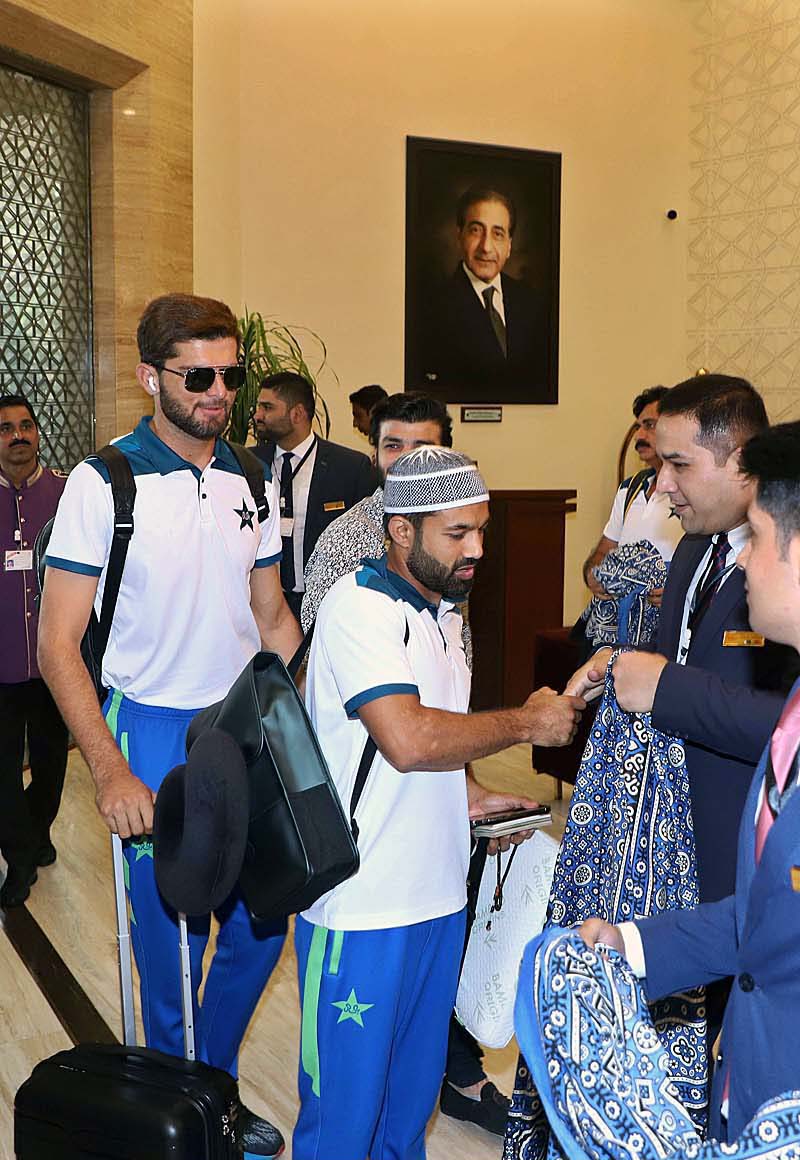 Pakistan cricket team arrived for the upcoming First match of Asia Cup 2023 between Pakistan and Nepal teams at Multan Cricket Stadium